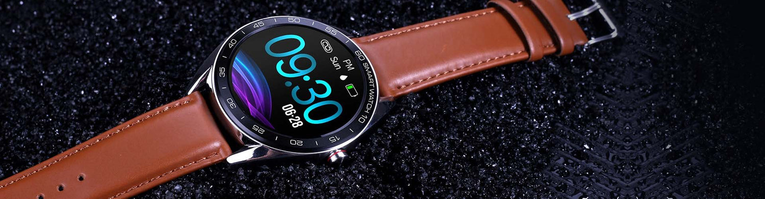 Business Watch GT Touch Screen IP68 Tracker Leather Strap Smart Watch | Video