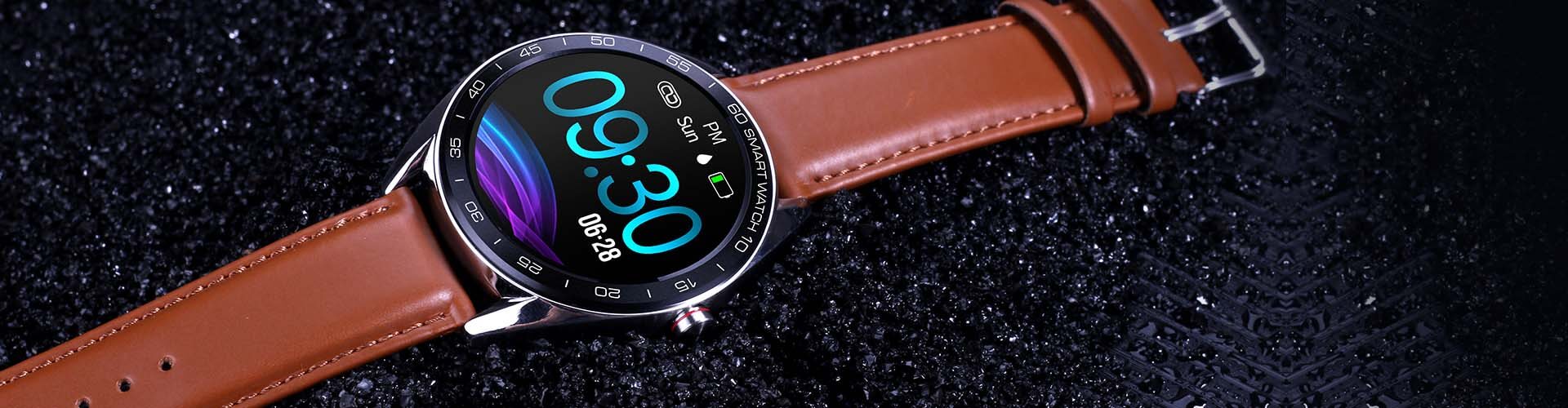 Business Watch GT Touch Screen IP68 Tracker Leather Strap Smart Watch | Video