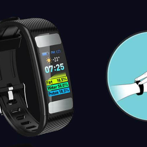Body Fat Wristband Muscle Mass BMI Test Fitness Tracker Smart Band | video