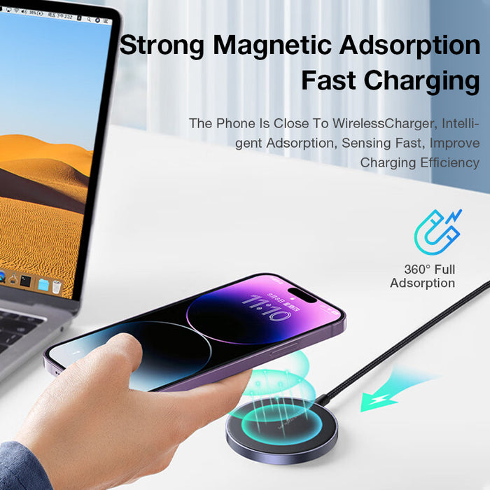 EYD 15W Qi Magnetic Wireless Charger - Aolon