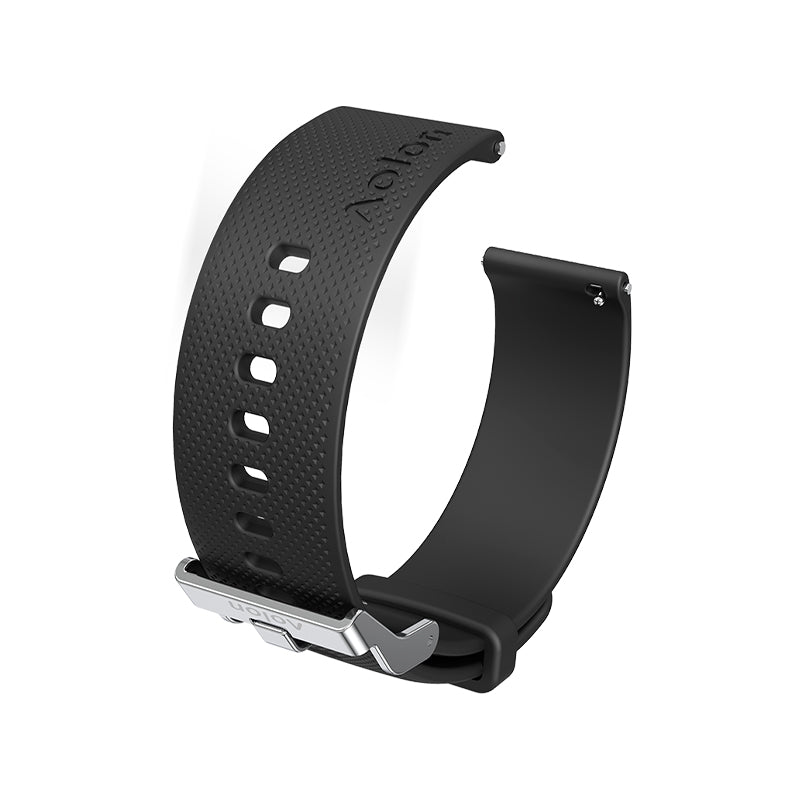 Aolon 22mm Textured Silicone Band - Aolon