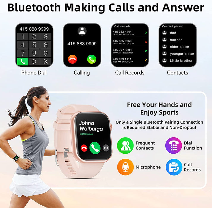 1.83" HD Bluetooth Call Customer Watch Face Smart Watch - Aolon