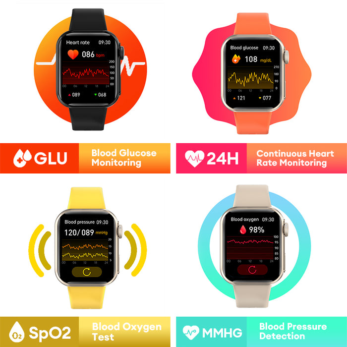 Aolon Bluetooth Call HRV Mettle Heart Rate Monitor Smart Watch - Aolon