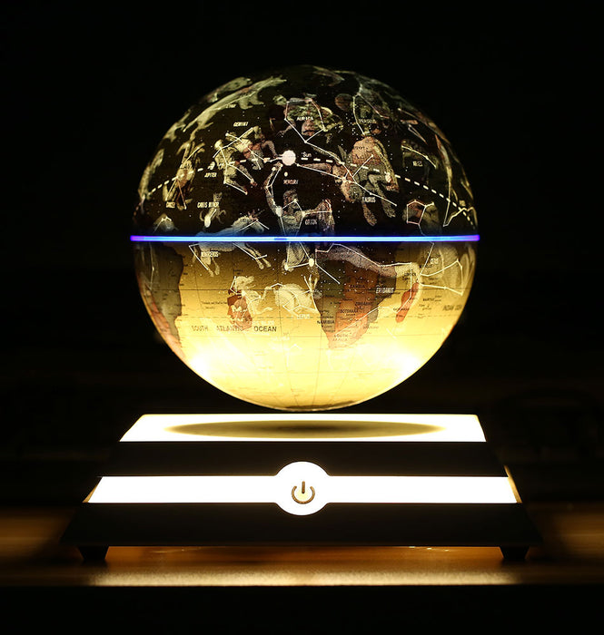 Suspension 360° Automatic Rotation LED Luminous Constellation Maglev globe - Aolon