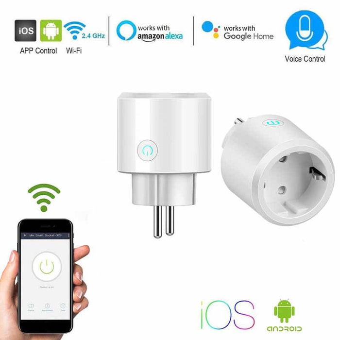 EU Regulations Wi-Fi Socket Outlet Smart Plug Home - Aolon