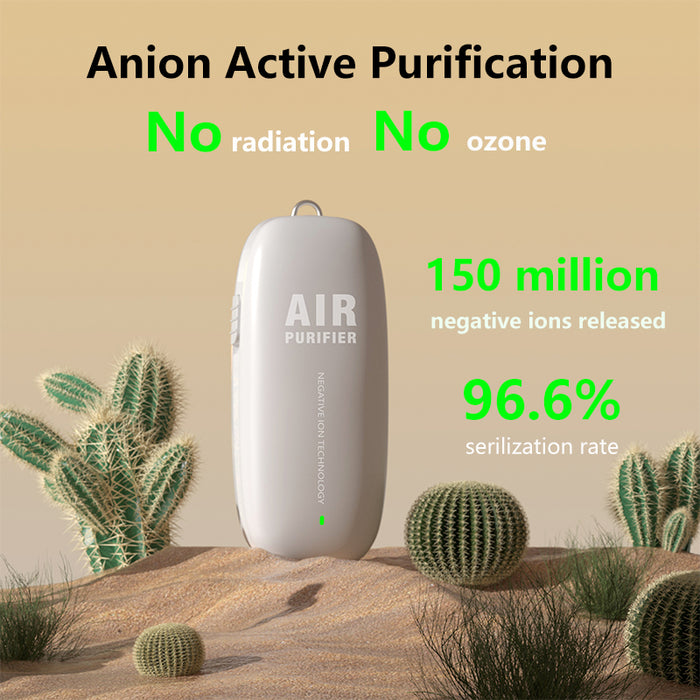 Aolon M6 Air Mask 150million Negative Ion Air Purifier ionizer Necklace Air Fresher - Aolon